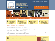 Tablet Screenshot of objectofhistory.org
